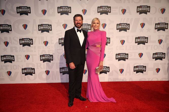 Richard Petty and Jimmie Johnson attend Martin Truex Jr.’s late partner Sherry Pollex’s wellness center