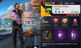 Bengali Babu 99 की Free Fire MAX ID, स्टैट्स और अन्य जानकारी