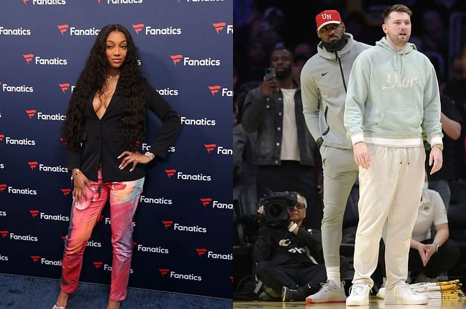 Angel Reese reacts in 3-words to Luka Doncic-Lakers blockbuster trade as Sky star attends Super Bowl Weekend