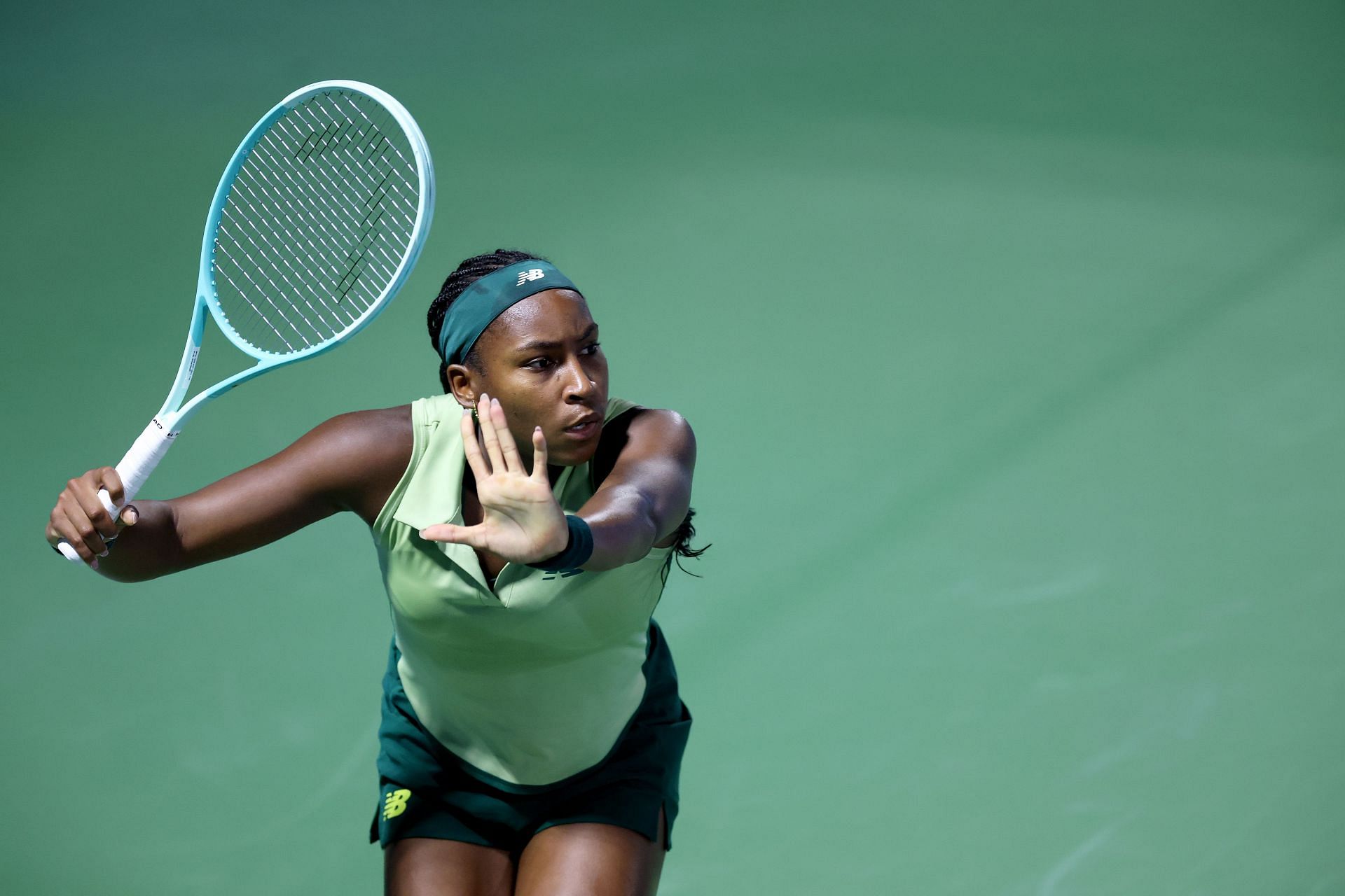 Coco Gauff at the Dubai Duty-Free Tennis Championships - Source: Getty