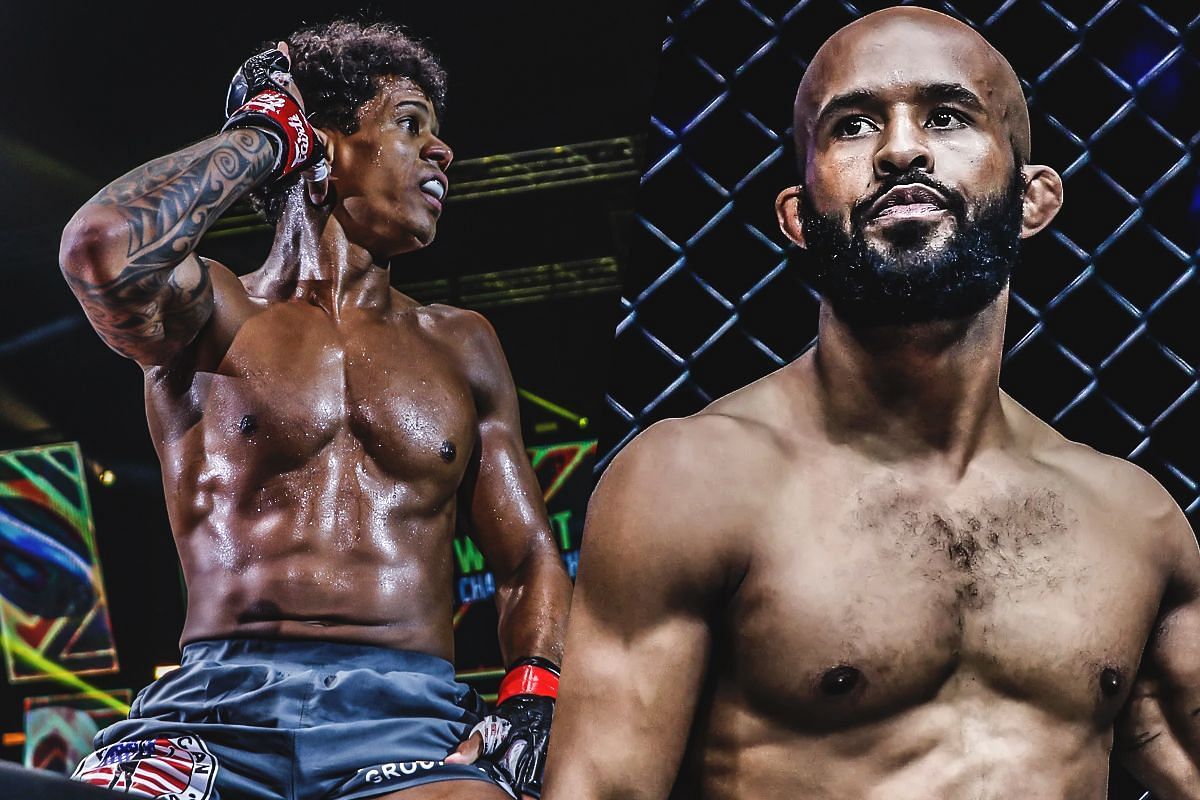 Adriano Moraes (left), Demetrious Johnson (right) [Photo via ONE Championship]