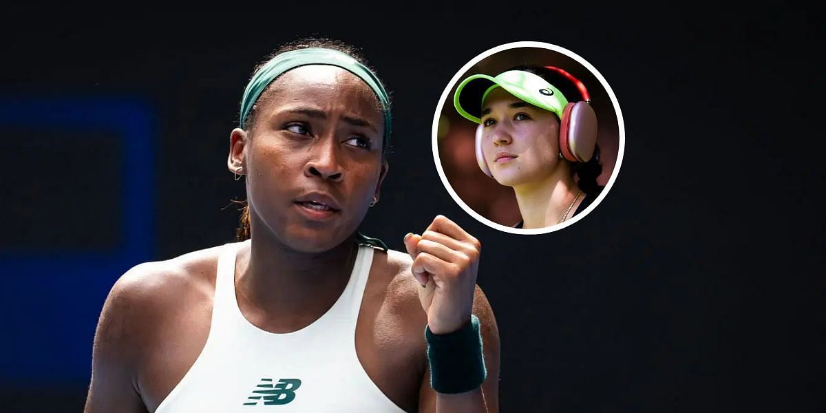 Coco Gauff (left), Eva Lys (right inset), Sources: Getty