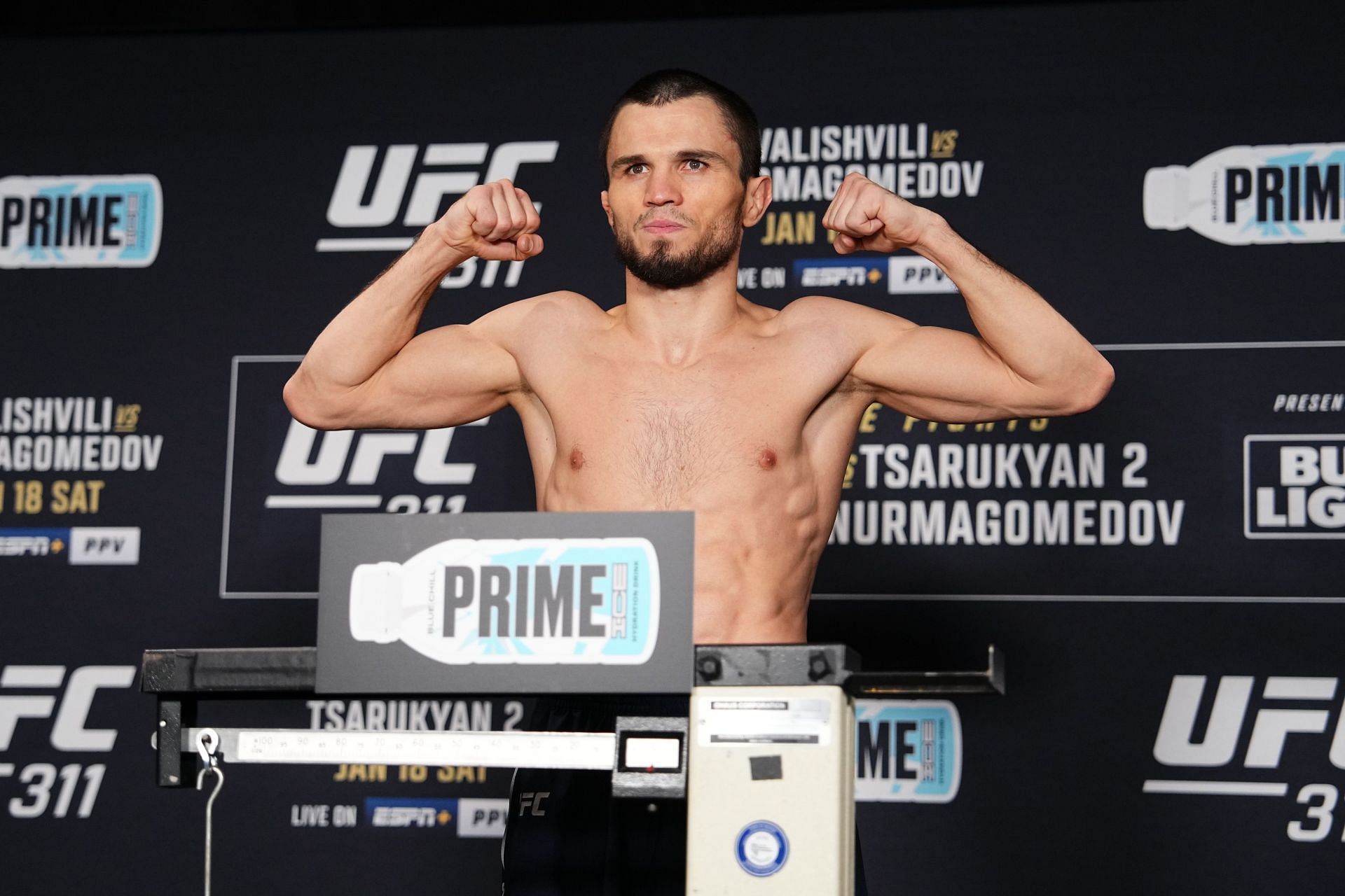 UFC 311: Makhachev vs Tsarukyan 2 Official Weigh-In - Source: Getty