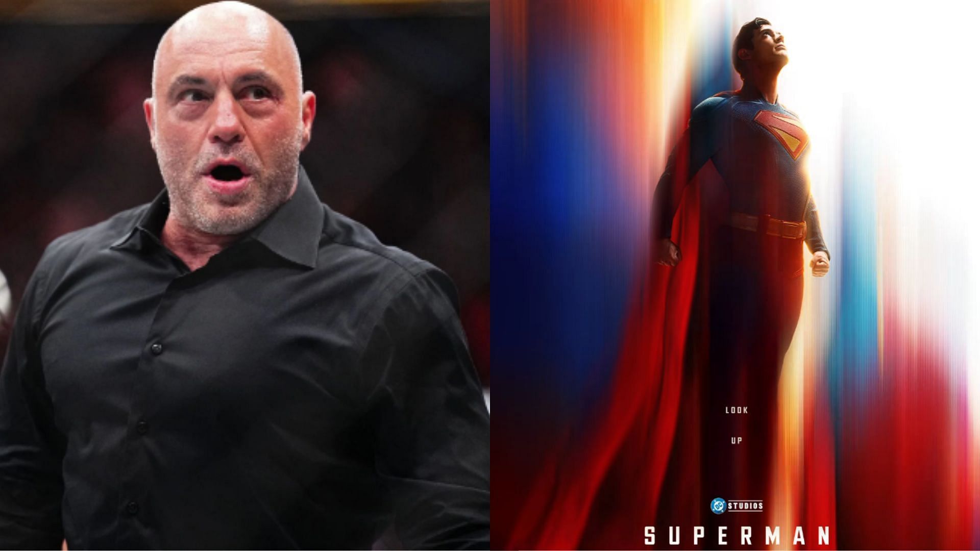 Joe Rogan gets into heated debate over upcoming Superman film [Images courtesy of Getty Images &amp; @superman on Instagram]