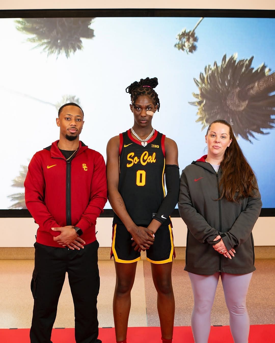 IN PHOTOS: 5-star PF Oliviyah Edwards shares moments from her visit to Lindsay Gottlieb and the USC Trojans (Image: IG/o_mazing21)