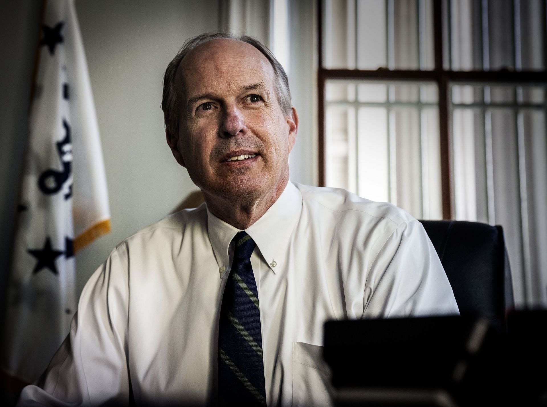 David A. Lebryk, Fiscal Assistant Secretary at Treasury, in his office on May 17 in Washington, DC. - Source: Getty