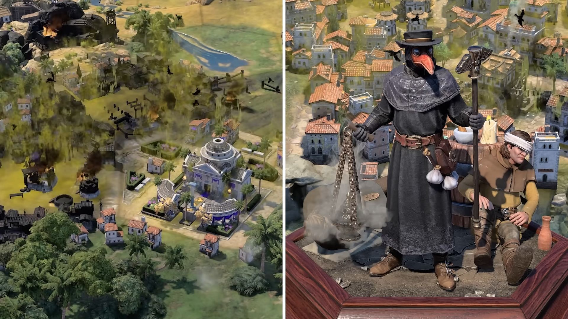 The Plague and Physician in Civilization 7 (Images via 2K)