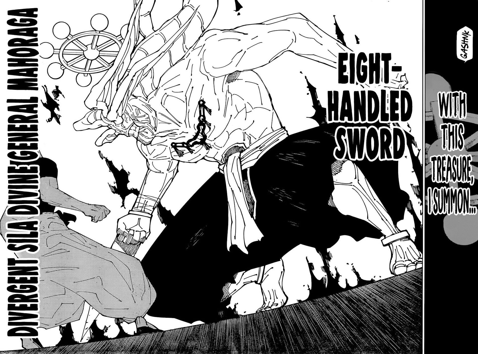 Gojo vs Mahoraga in Jujutsu Kaisen (Image via Viz Media)