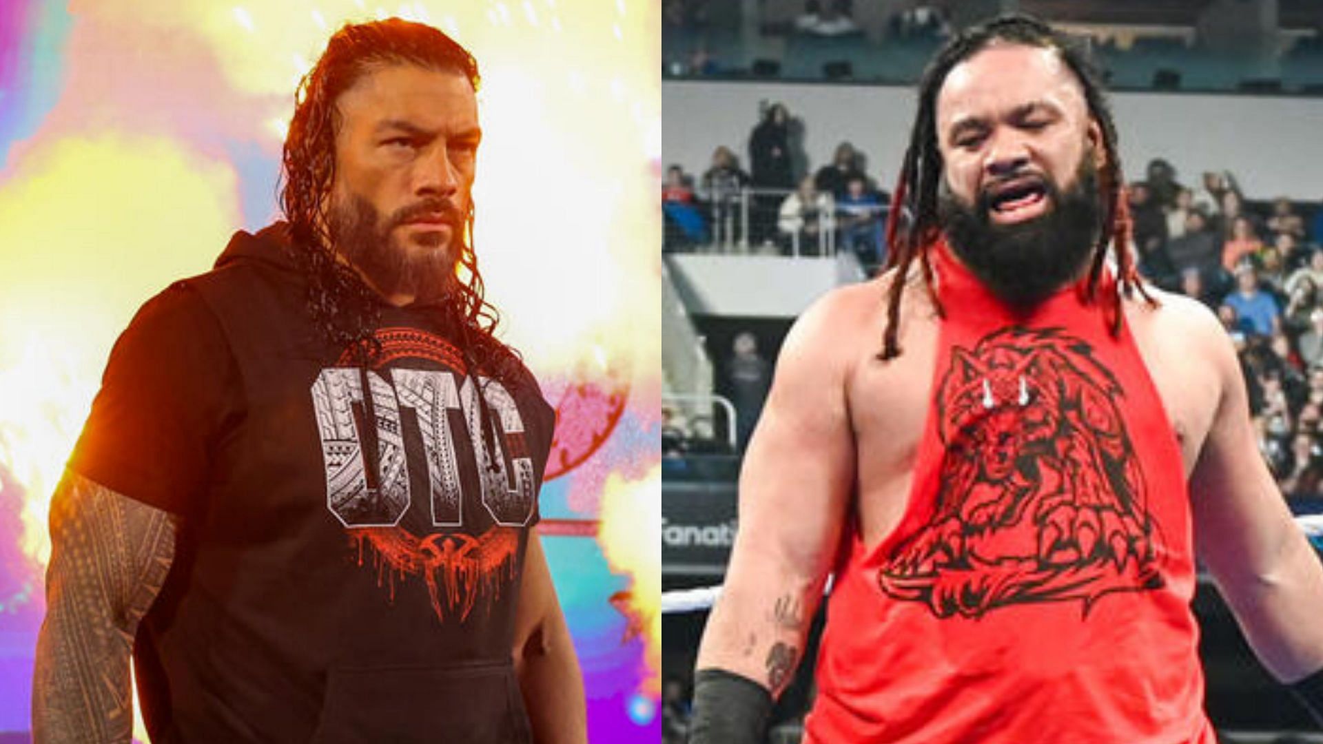 WWE दिग्गज रोमन रेंस और जेकब फाटू का साथ आना डबल धमाल का ऐलान है (Photos: WWE.com)