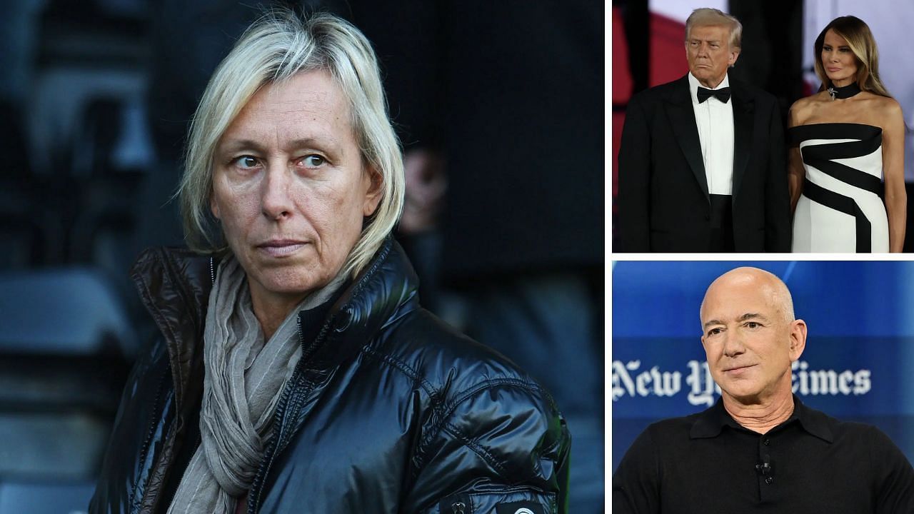 Martina Navratilova Donald Trump Melania Trump, Jeff Bezos