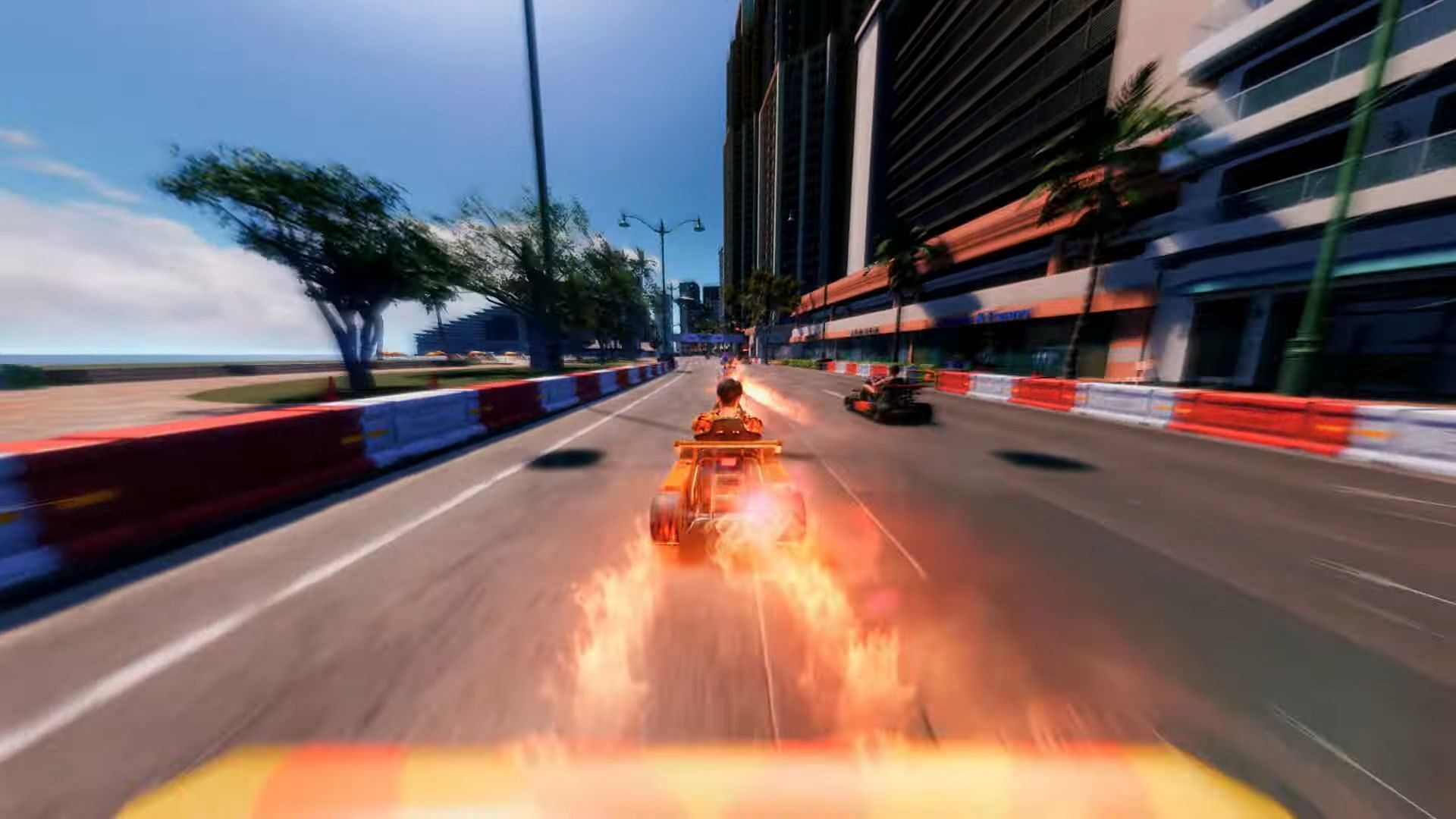 Zoom past enemies to start winning races in Dragon Kart (Image via SEGA)