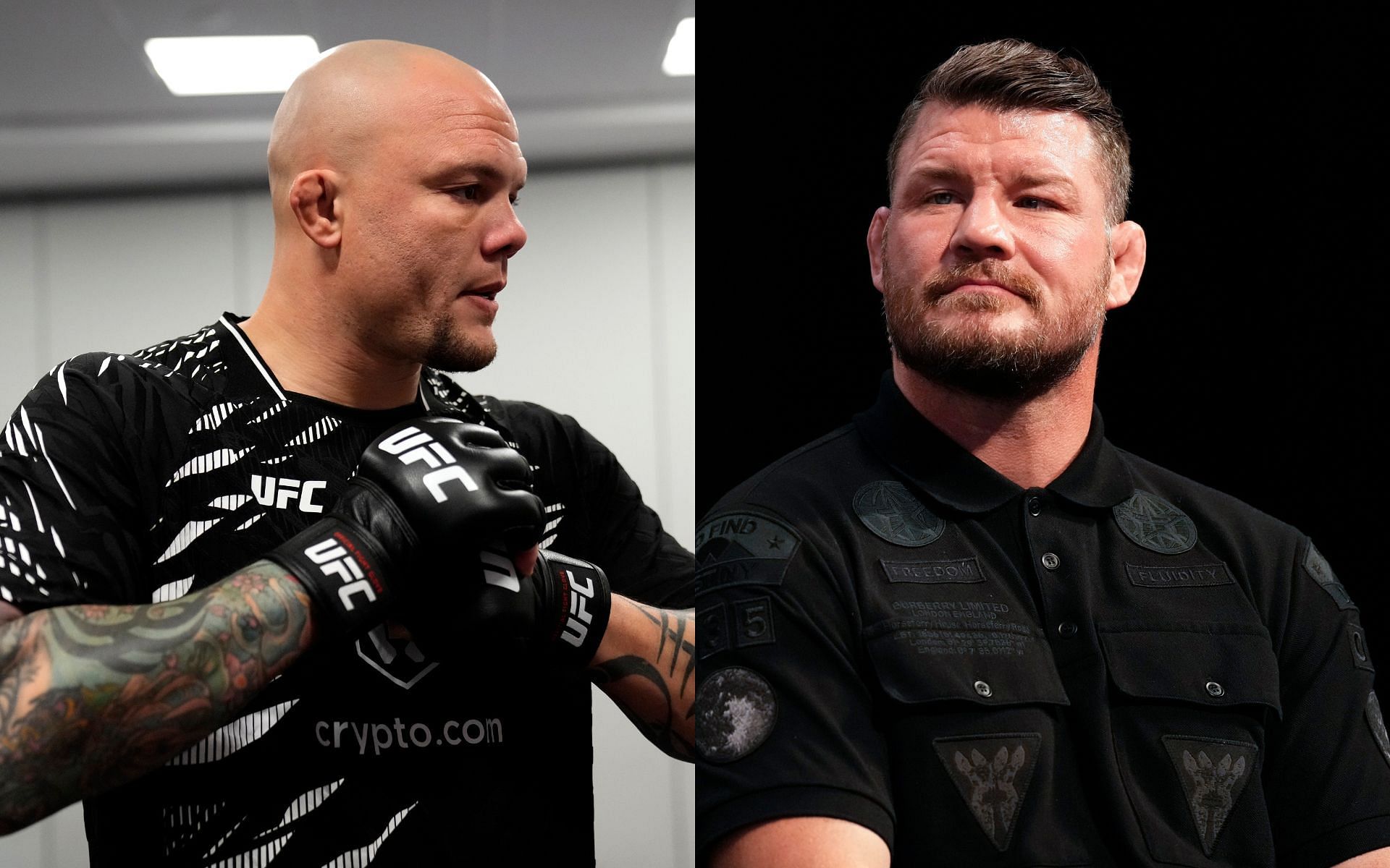 Anthony Smith (left) had extensively featured as a co-host on the BYM Podcast helmed by Michael Bisping (right) [Images courtesy: Getty Images]