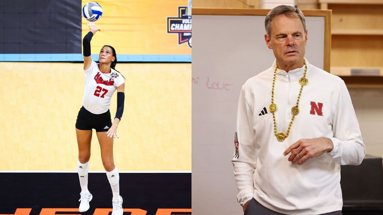 "He refused to give up on me"- Nebraska Volleyball's Harper Murray gets emotional as she makes her feelings known on coach John Cook's retirement