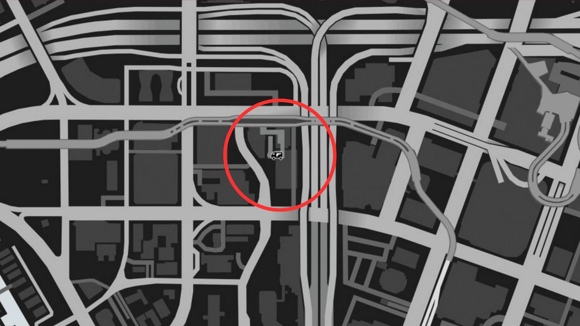 The exact coordinates of the GTA Online Gun Van Location Today (Image via Rockstar Games)