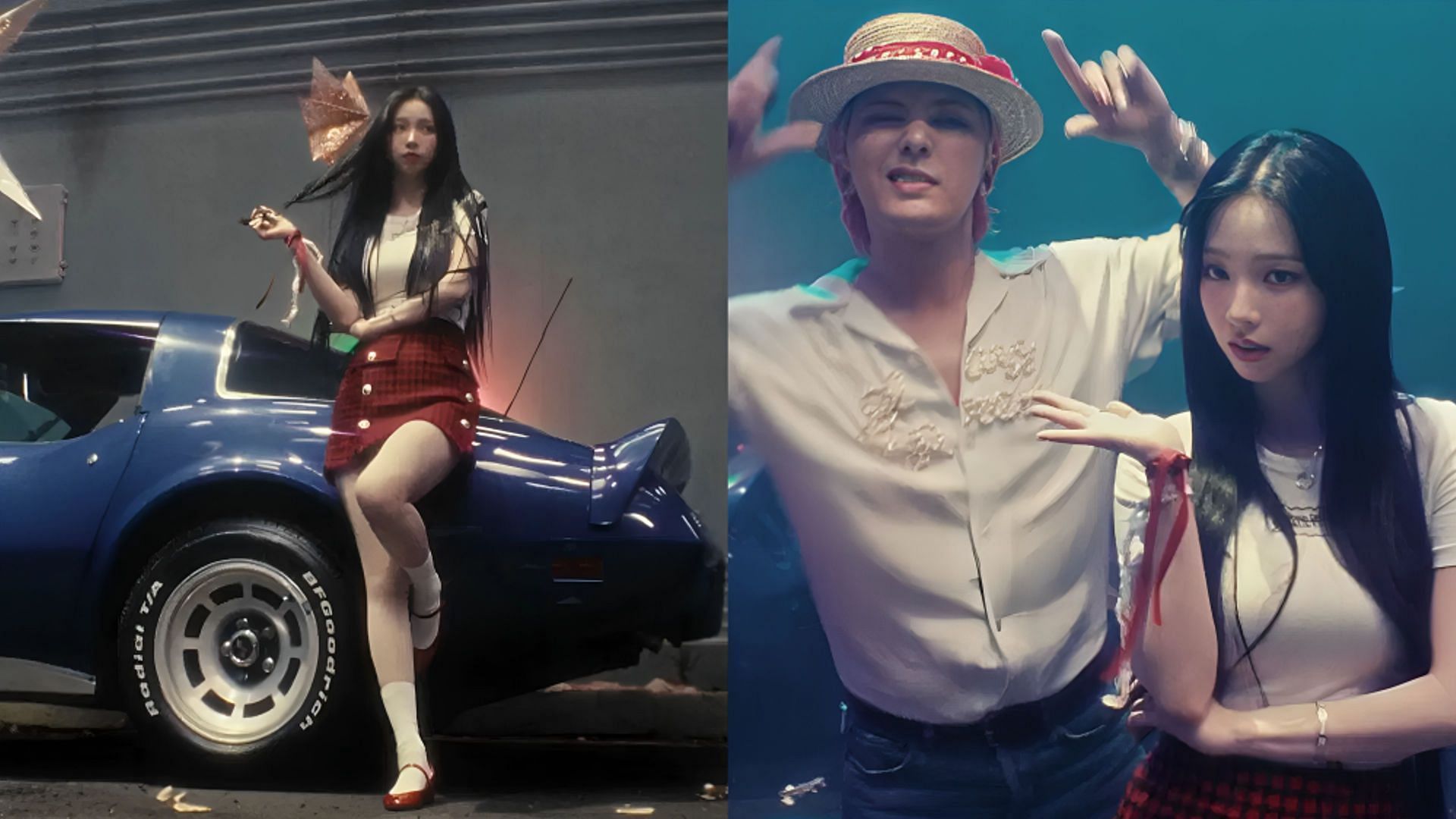 aespa Karina&rsquo;s cameo in G-Dragon&rsquo;s Too Bad MV (Images via YouTube/@xxxibgdrgn)