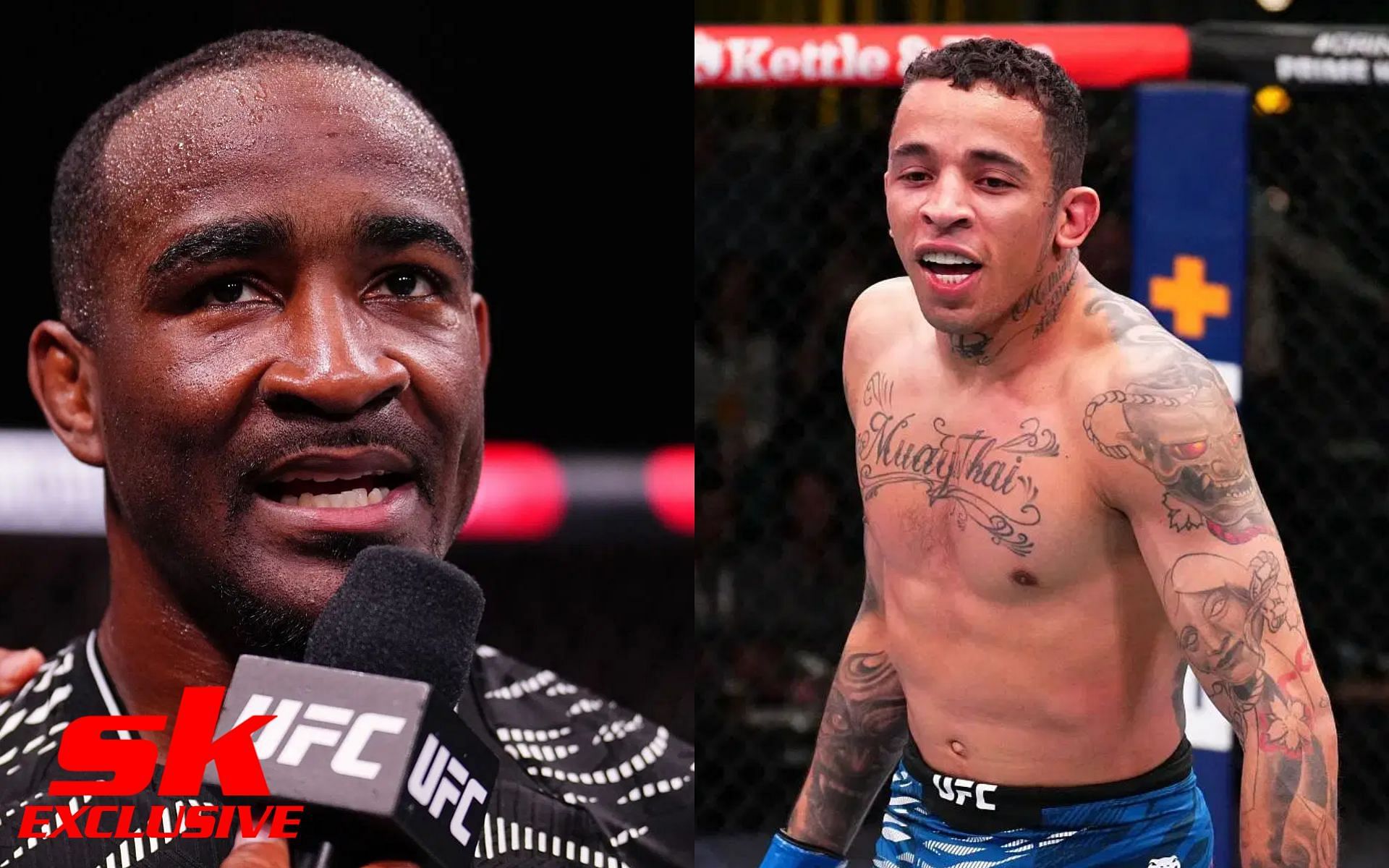 Geoff Neal discusses upcoming UFC 314 bout against Carlos Prates [Image courtesy: Sportskeeda, and Getty Images]