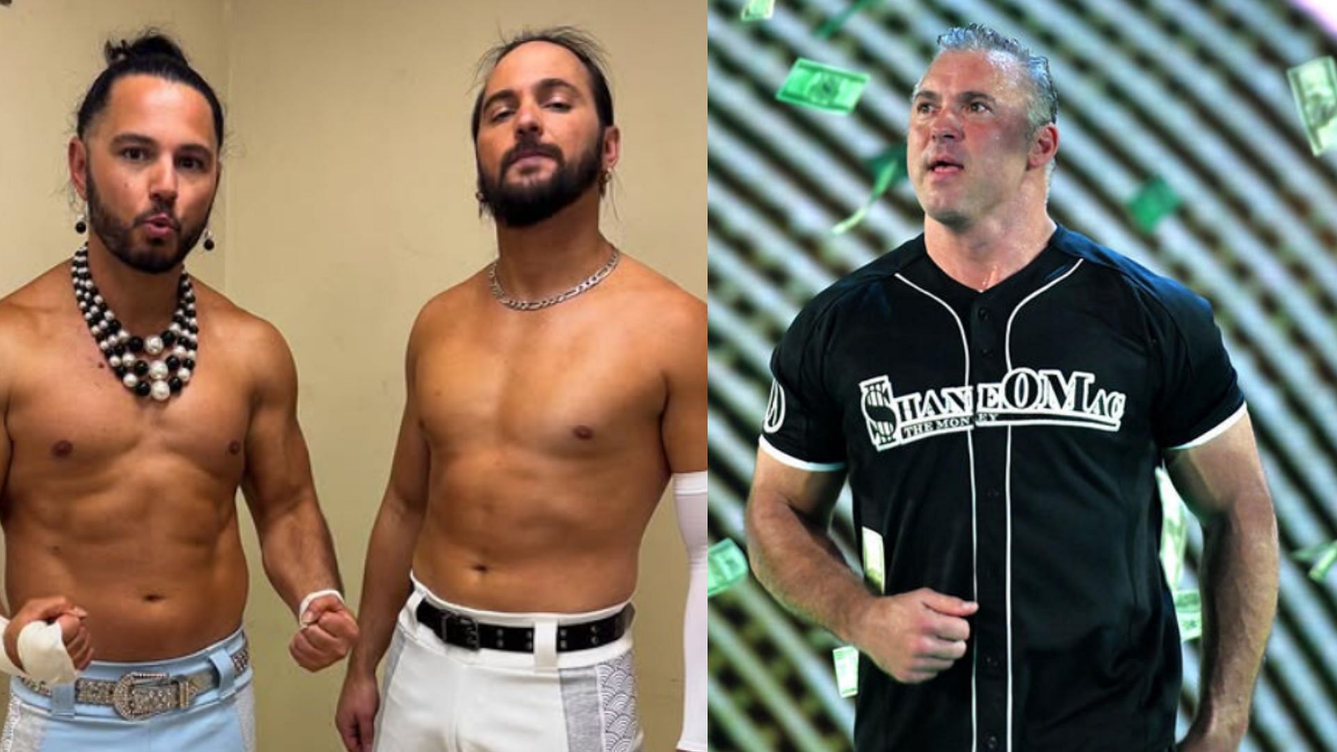 The Young Bucks (Left) and Shane McMahon (Right) (Image via Matt Jackson