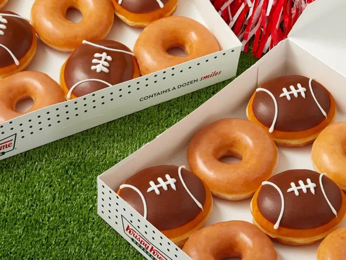 Krispy Kreme SuperBowl Doughnuts