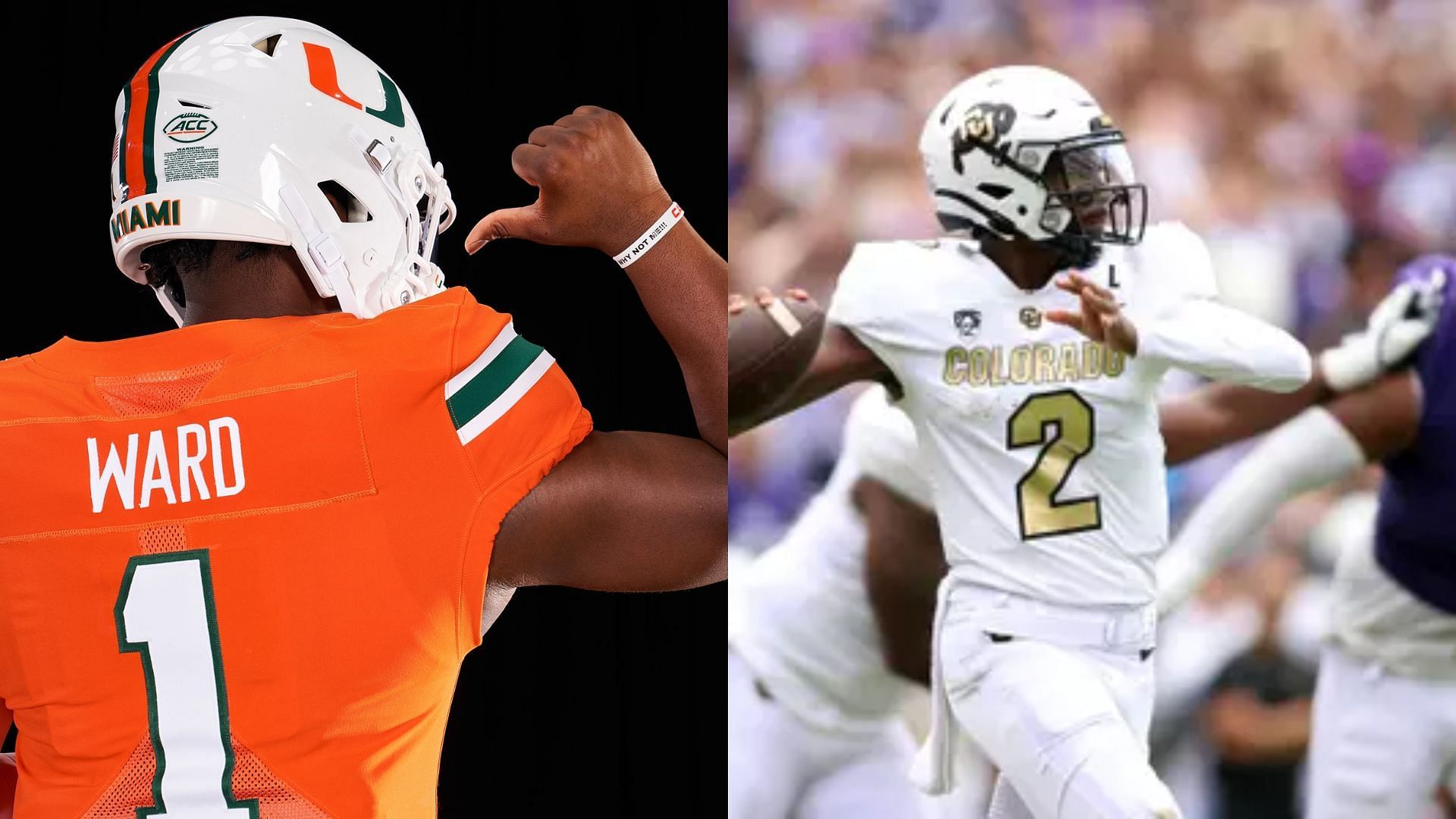 Images courtesy of Miami &amp; Colorado Athletics