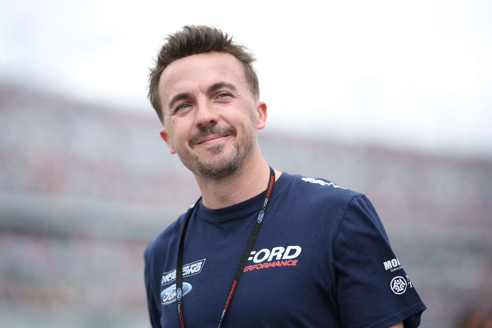 Frankie Muniz walks the grid prior to  the 2025 NASCAR Cup Series Daytona 500 ( Source: Getty)