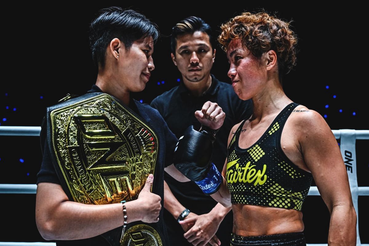 Phetjeeja versus Kana for atomweight kickboxing crown confirmed for ONE 172 in Japan. -- Photo by ONE Championship