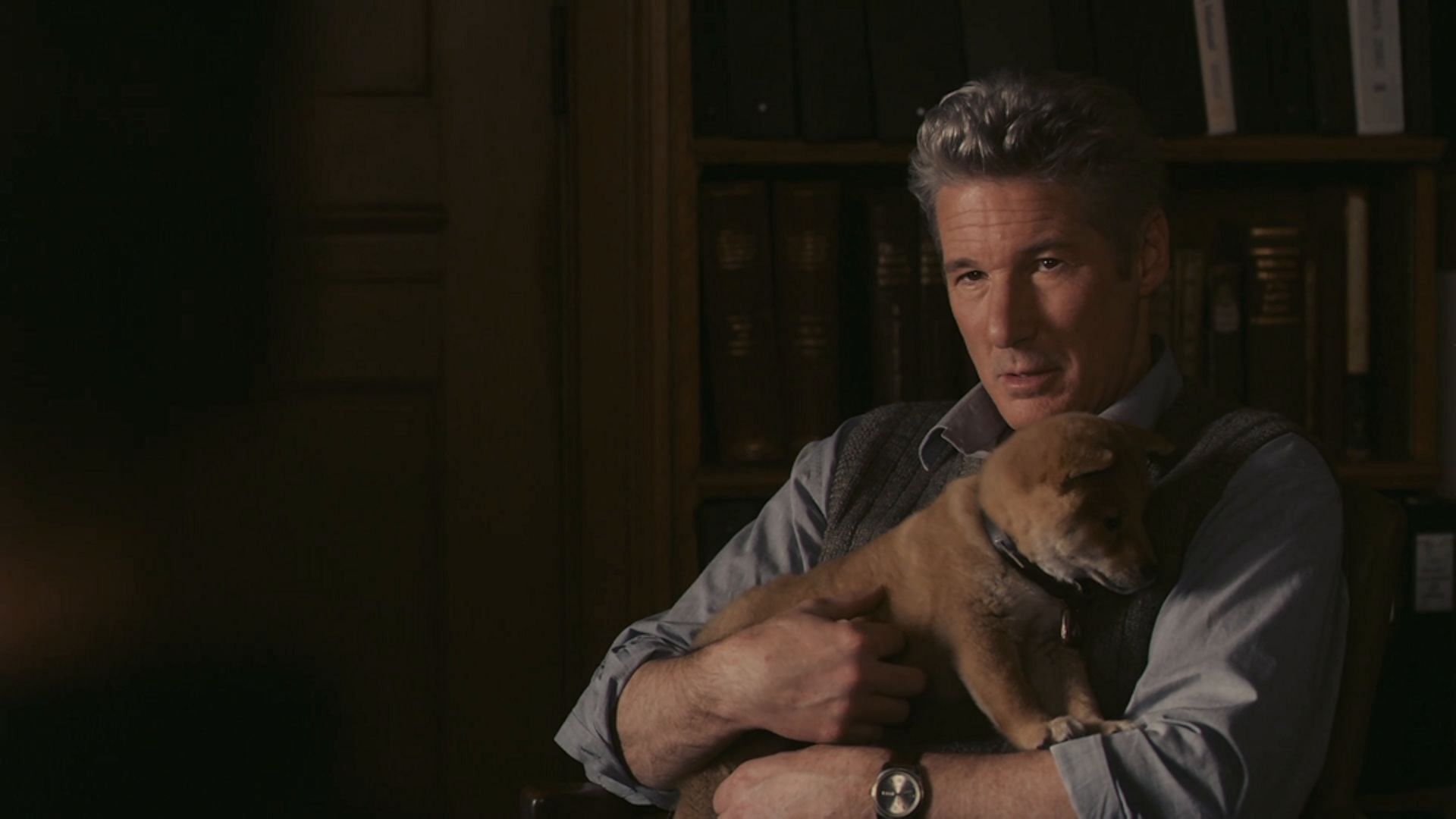 Richard Gere in Hachi A Dog&#039;s Tale (Image via Amazon Prime Video)