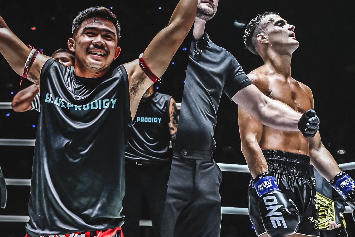 Prajanchai (left) Jonathan Di Bella (right) [Photos via: ONE Championship]