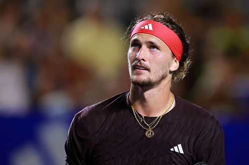 Alexander Zverev pictured at the 2025 Mexican Open in Acapulco - Image Source: Getty