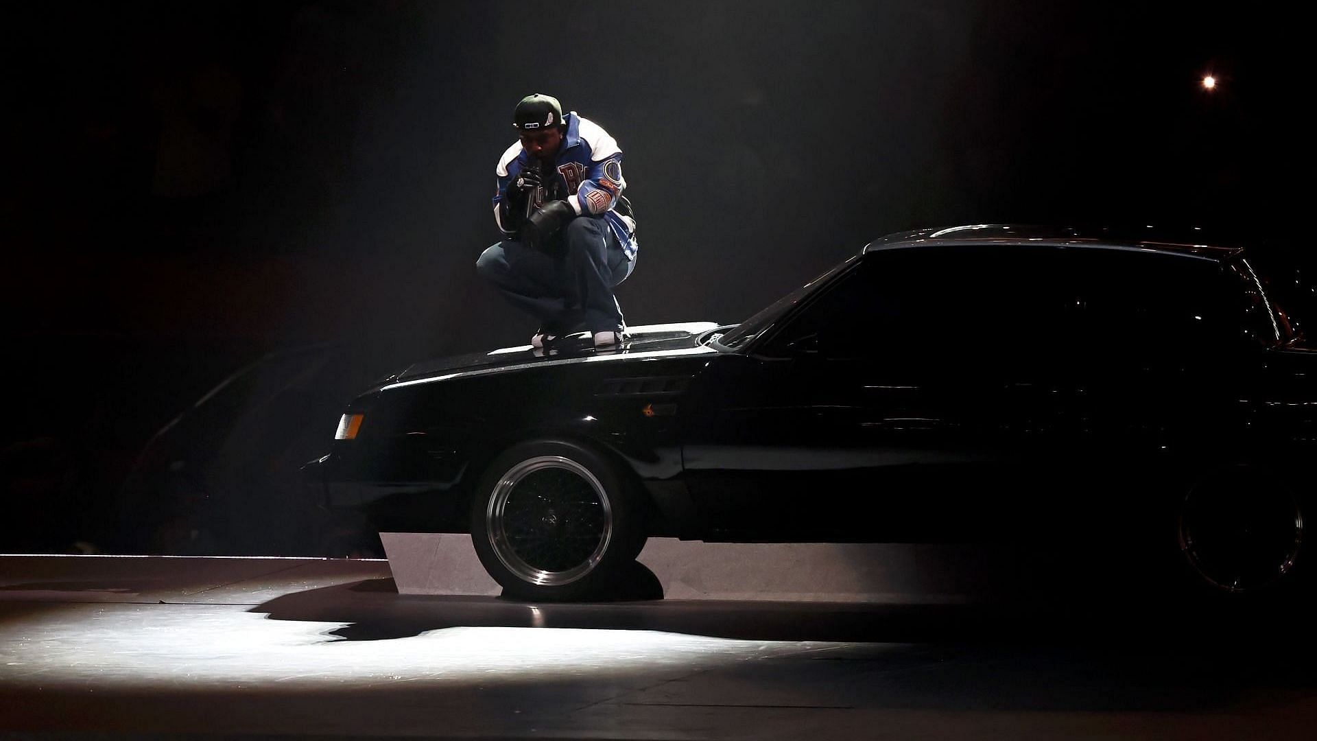 Kendrick Lamar performs onstage during Apple Music Super Bowl LIX Halftime Show at Caesars Superdome on February 09, 2025, in New Orleans, Louisiana. (Image via Getty/Cindy Ord)