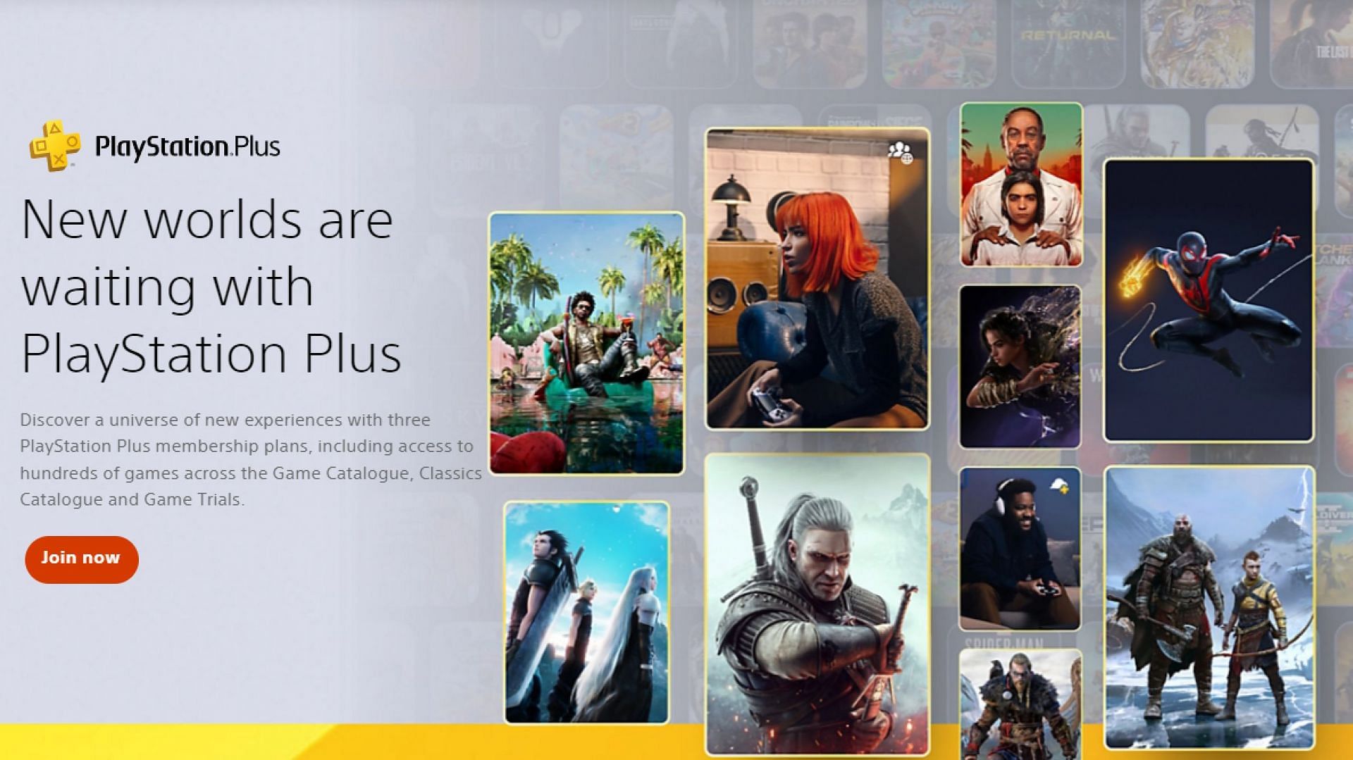 The PlayStation Plus Subscription Service (Image via Sony)