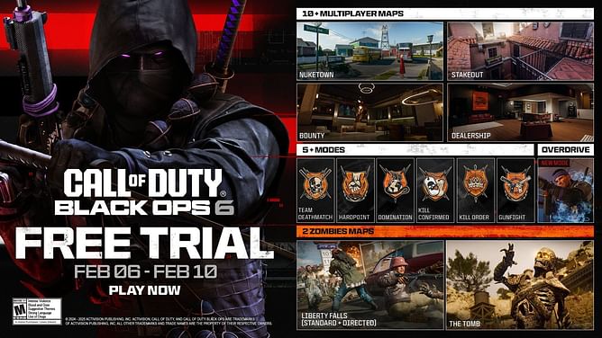 When does Black Ops 6 free trial end?
