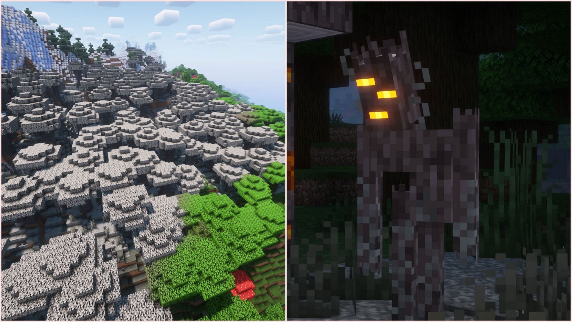 Pale Garden will be more common, and the Creaking can be kept using name tags (Image via Sportskeeda Gaming/Mojang Studios)