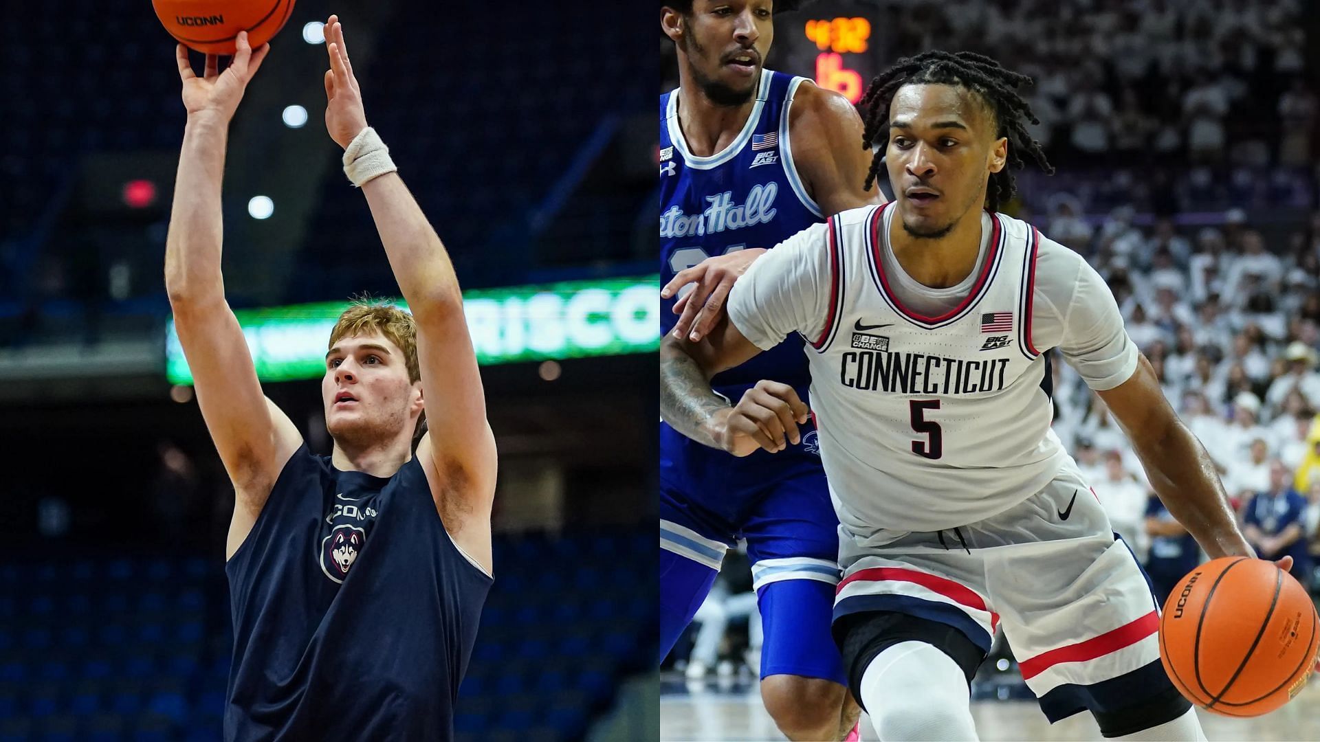 UConn star Liam McNeeley, Former Husky Stephon Castle