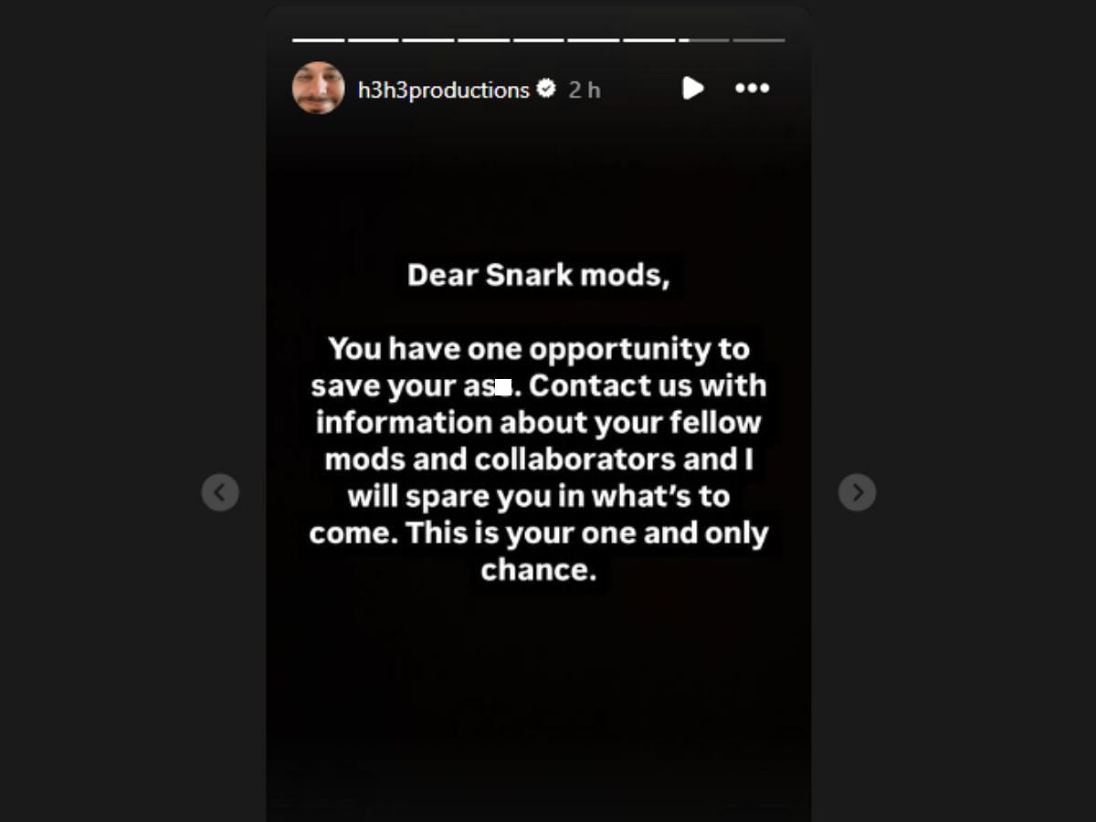 Ethan offers wants to gather information about the mods (Image via Instagram/@h3h3productions)