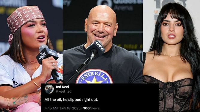 "All the oil, he slipped right out" - Fans share hilarious reactions to Nina-Marie Daniele's disappearing act featuring Dana White and Tracy Cortez