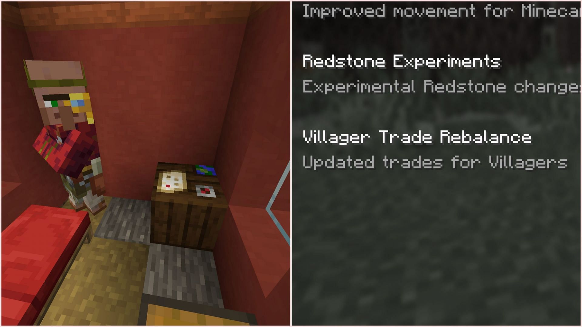 Mojang could gradually push the villager trade rebalance feature (Image via Sportskeeda Gaming/Mojang)