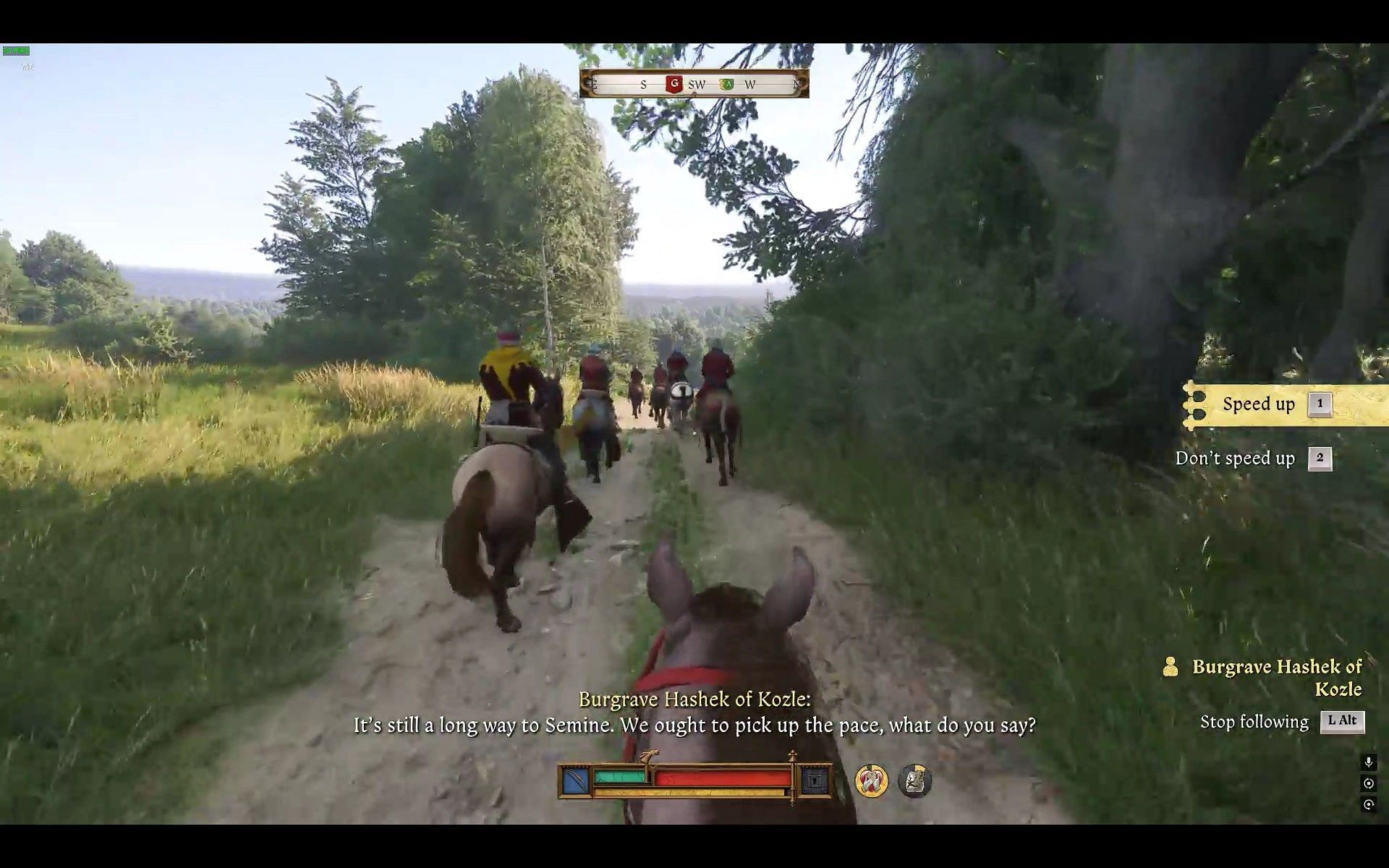 Stolen horses can put a target on your back, which is not good in Bohemia (Image via Deep Silver)