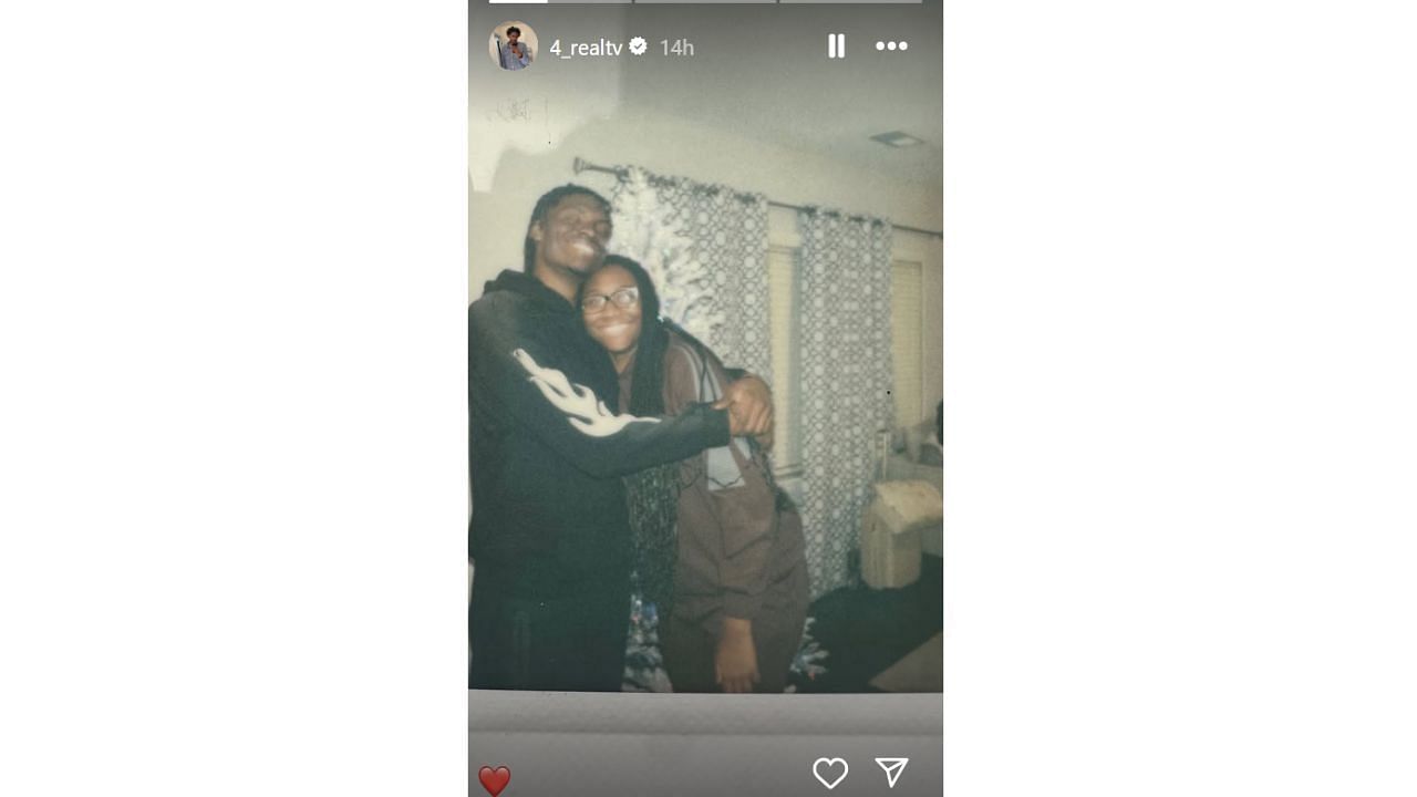 Tre-Vaughn Minott, Aliyah Boston&#039;s boyfriend, greets her on Valentines Day with a throwback photo on Instagram. [photo: 4_realtiv/IG]