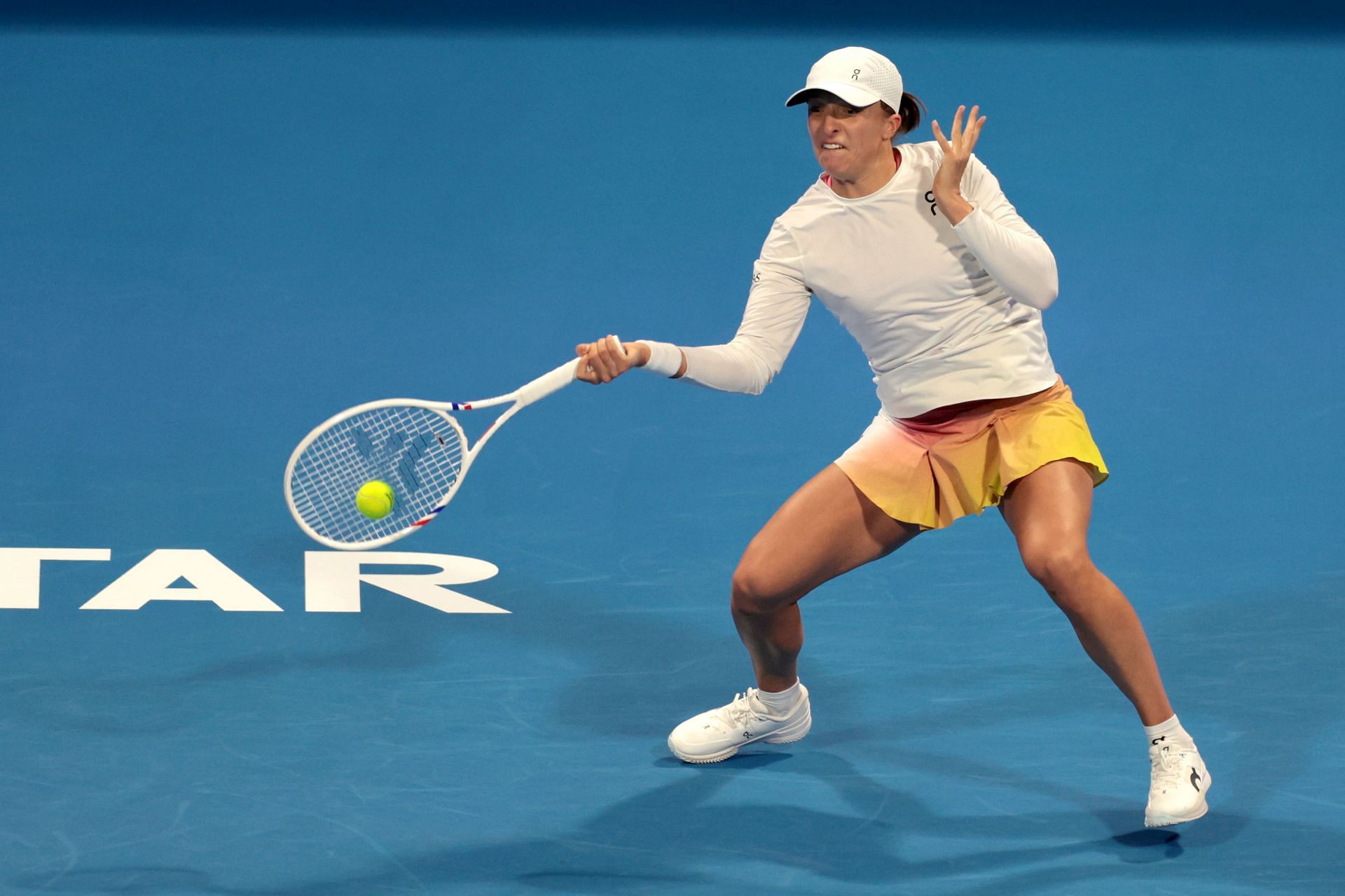 Iga Swiatek at the Qatar Open 2025. (Photo: Getty)