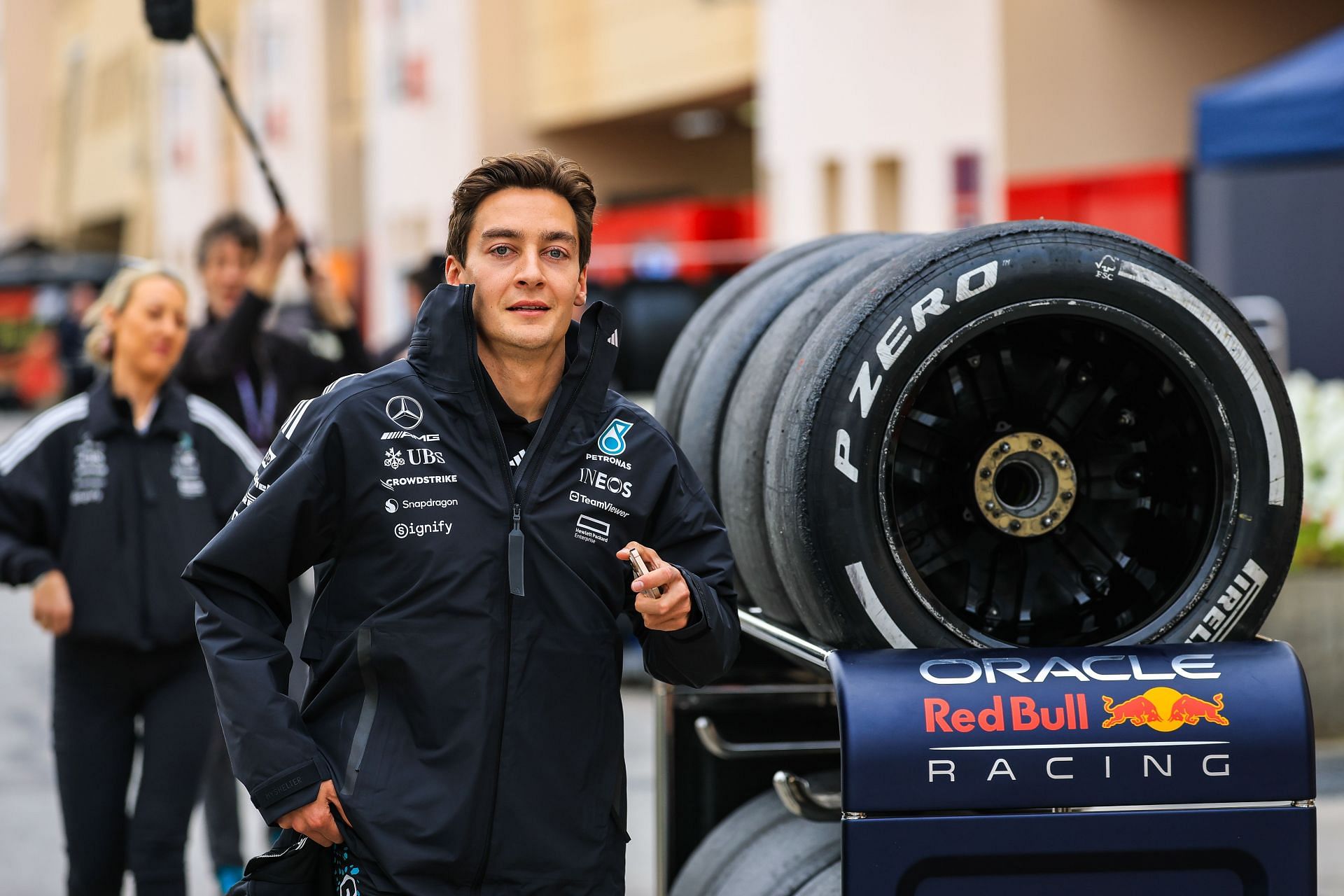 George Russell at Formula 1 Testing in Bahrain - Day 1 (Image Source: Getty)