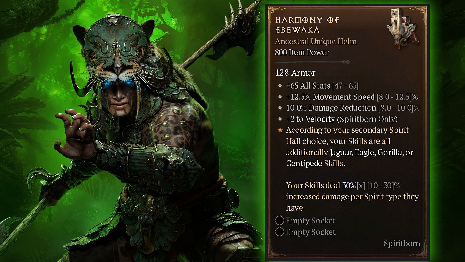 Harmony of Ebewaka stats in Diablo 4 (Image via Blizzard Entertainment)