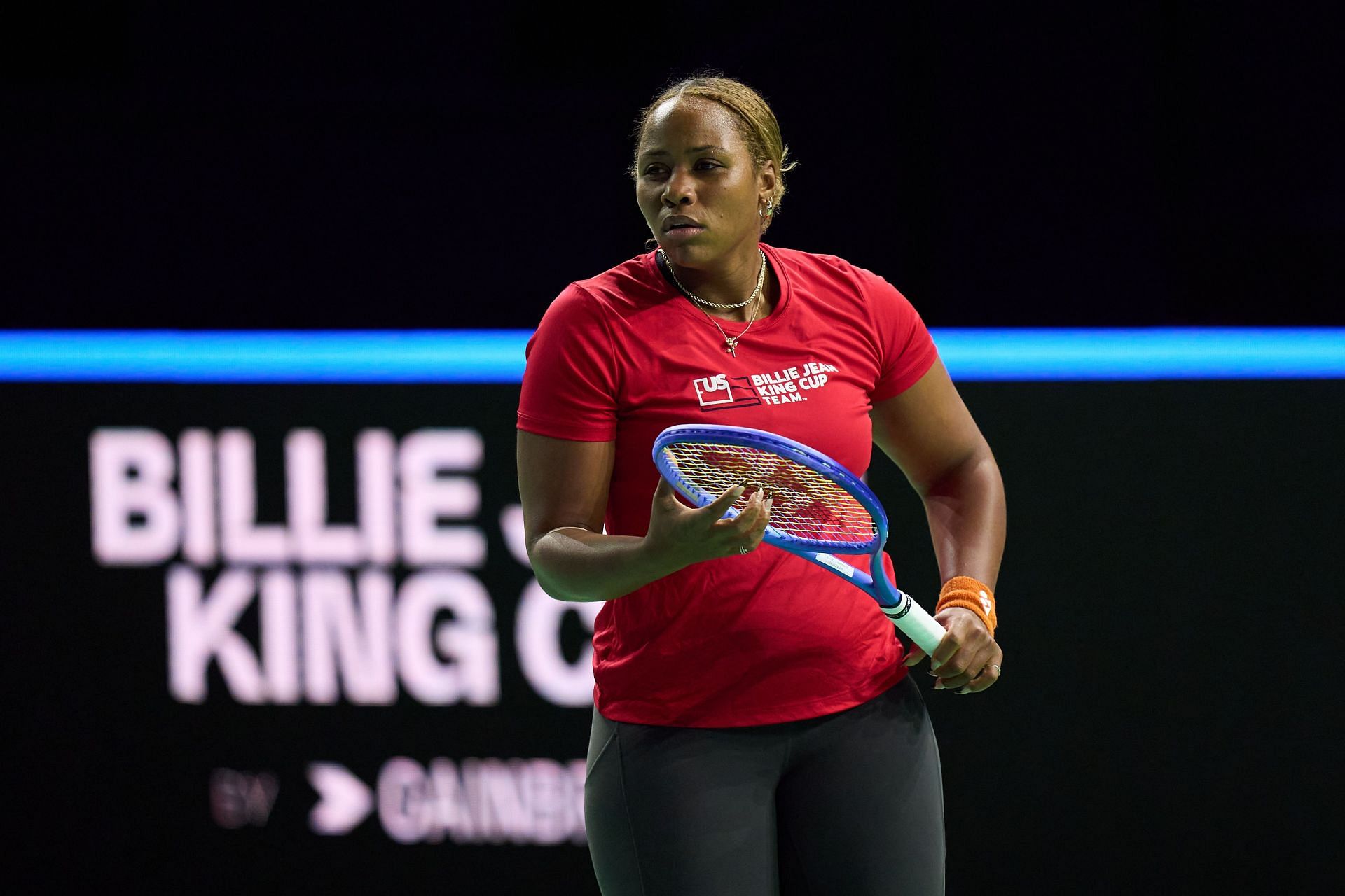 Taylor Townsend at the Billie Jean King Cup Finals - Source: Getty