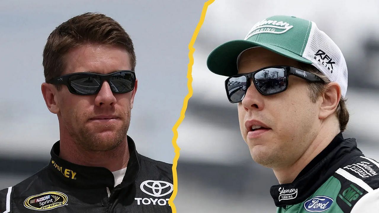 Carl Edwards and Brad Keselowski (Images via Getty)