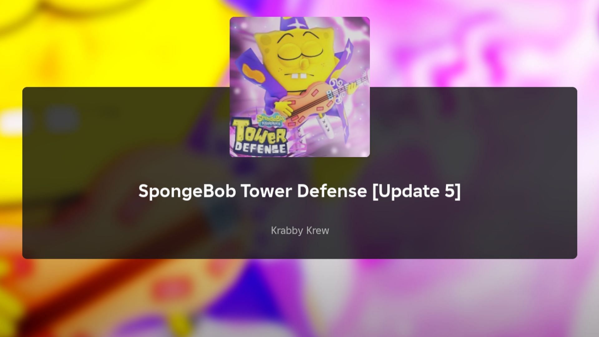 Featured loading screen of SpongeBob Tower Defense 