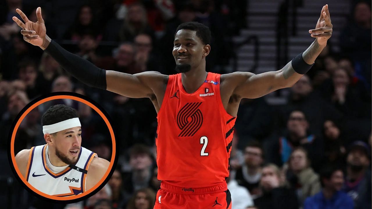 Deandre Ayton caught trashing Devin Booker after Suns superstar misses clutch FT against Trail Blazers (Image Credit: Imagn)