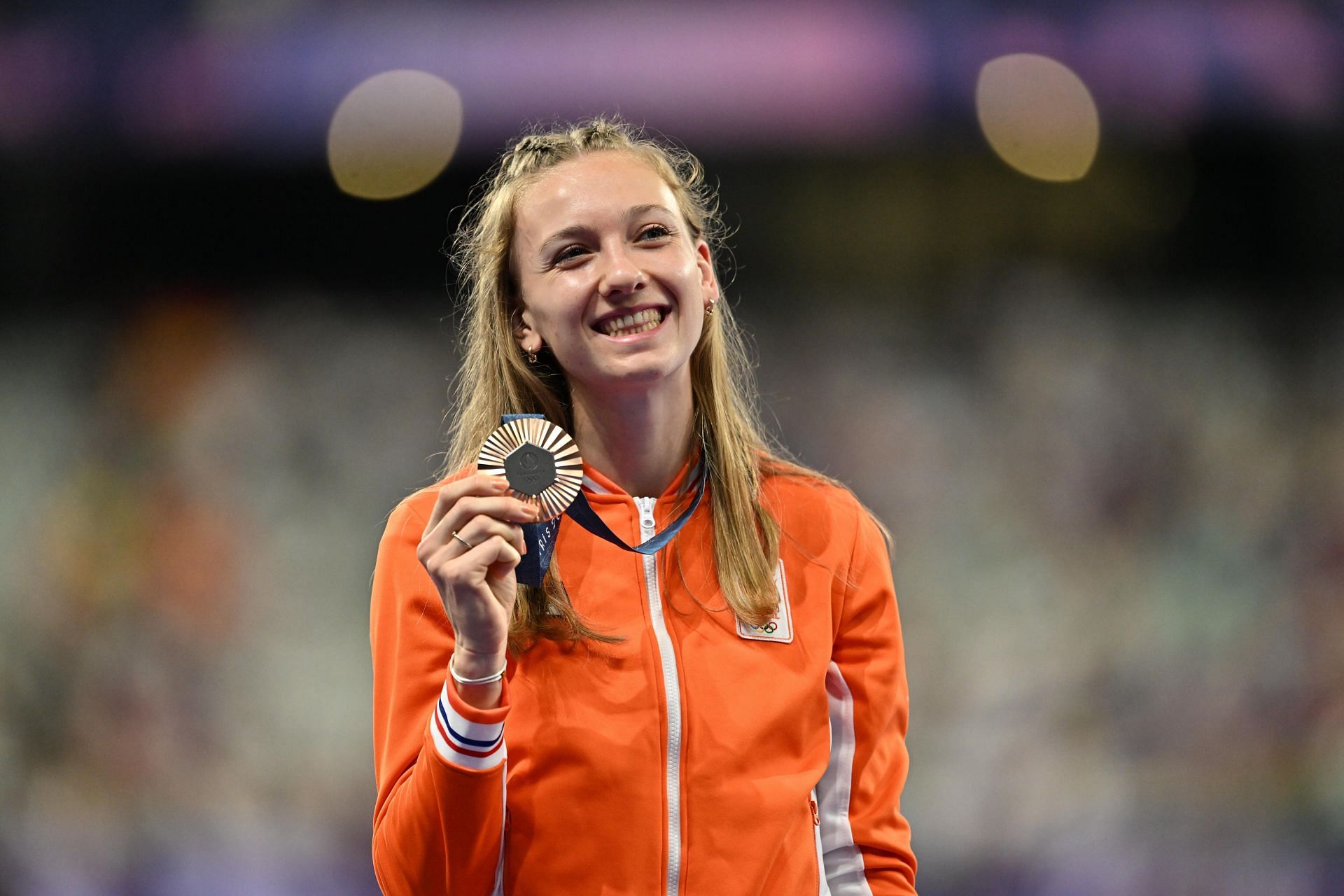 Femke Bol of Team Netherlands during the Olympic Games 2024 in Paris, France. (Photo via Getty Images