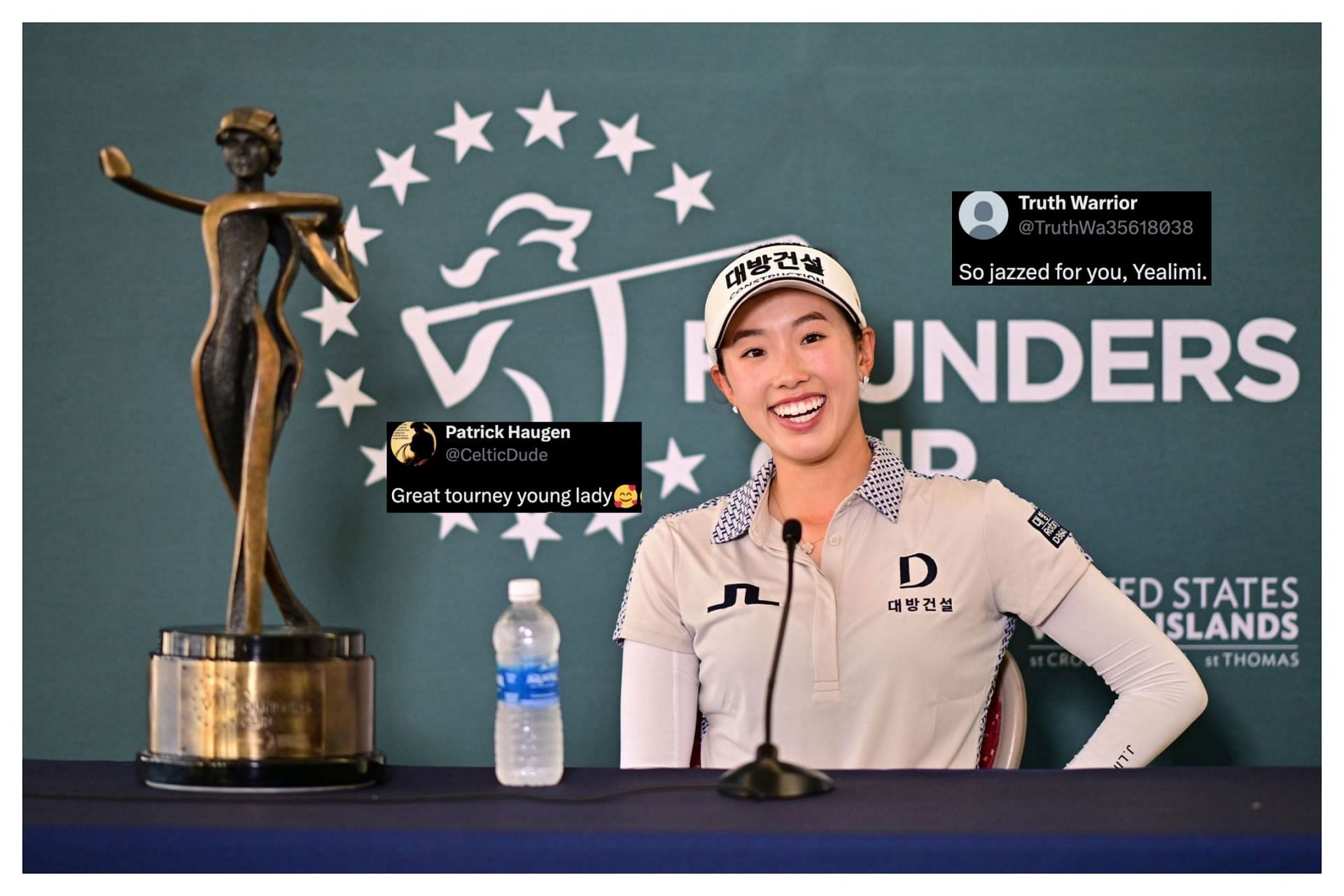 Yealimi Noh wins the Founders Cup 2025 (Image Source: Getty, x@CelticDude, x@TruthWa35618038))