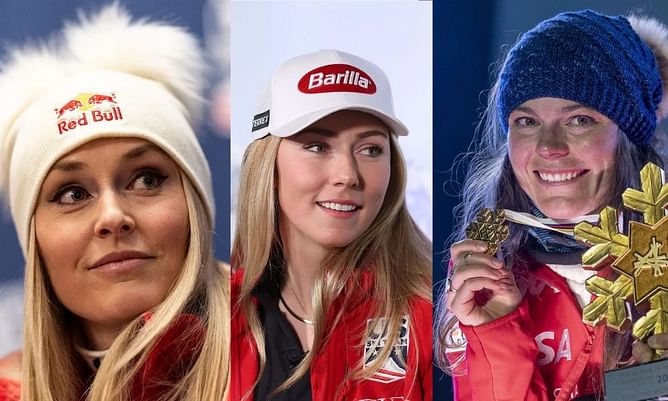 Lindsey Vonn drops 1-word reaction as Mikaela Shiffrin & Breezy Johnson win first-ever gold in combined team event at World Championships