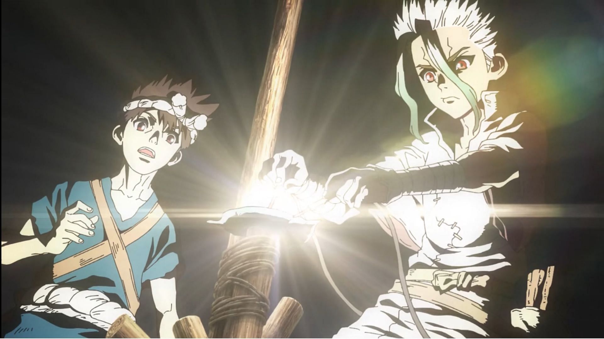 A still from Dr. Stone (Image via TMS Entertainment)