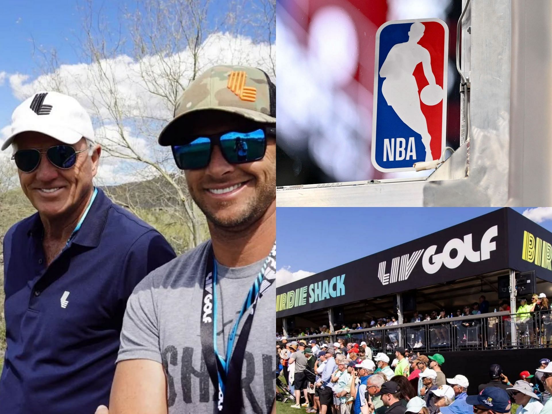 Greg Norman Jr reacts on NBA and LIV Golf (image via imagn, instagram@gregnormanjr)